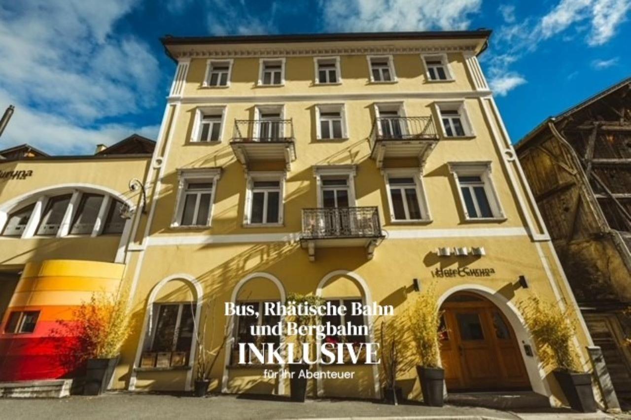 Curuna Hotel-Garni B&B Скуоль Екстер'єр фото